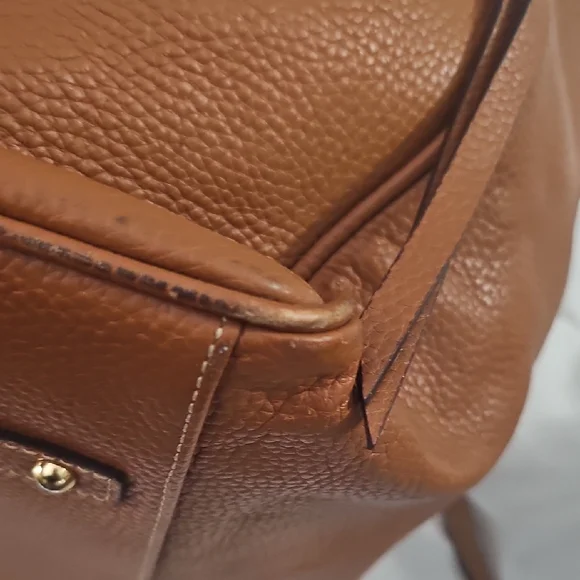 Dooney & Bourke Tan Pebbled Leather Tote - Picture 4 of 14